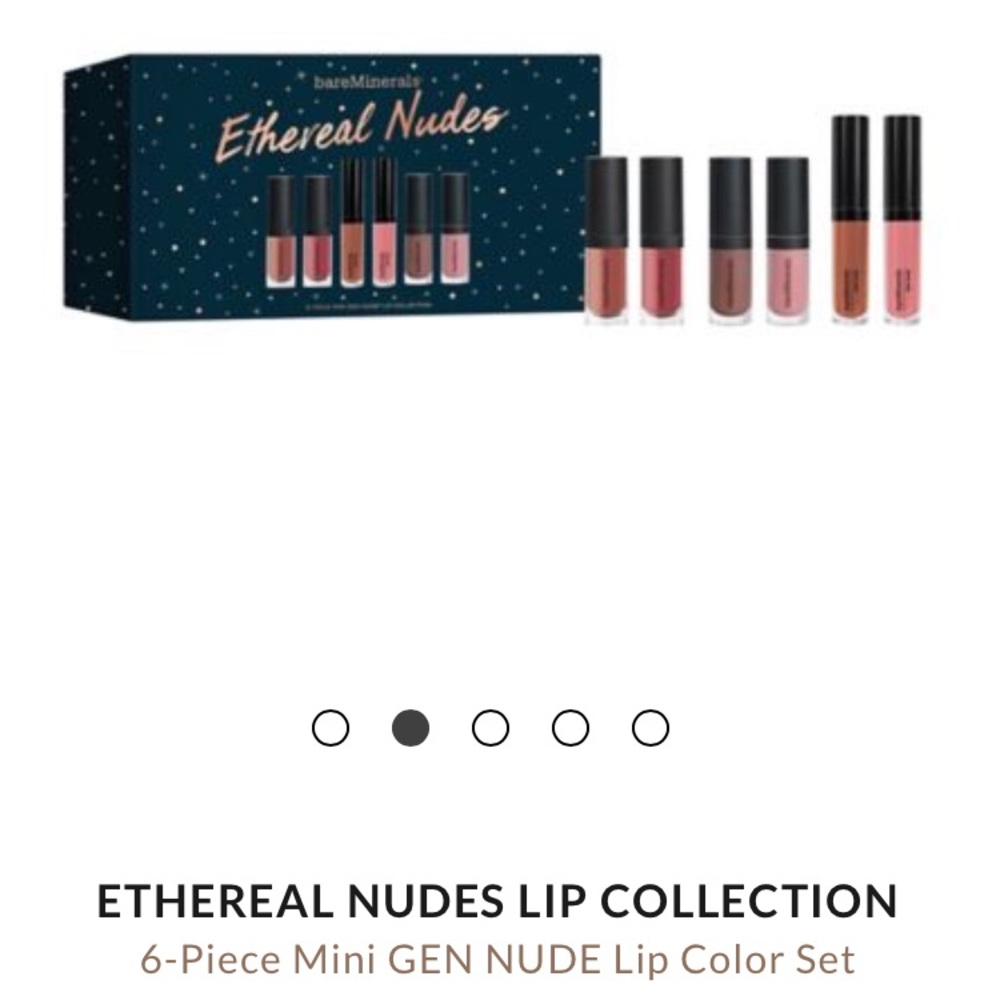 Bare Minerals ethereal nudes lip collection
